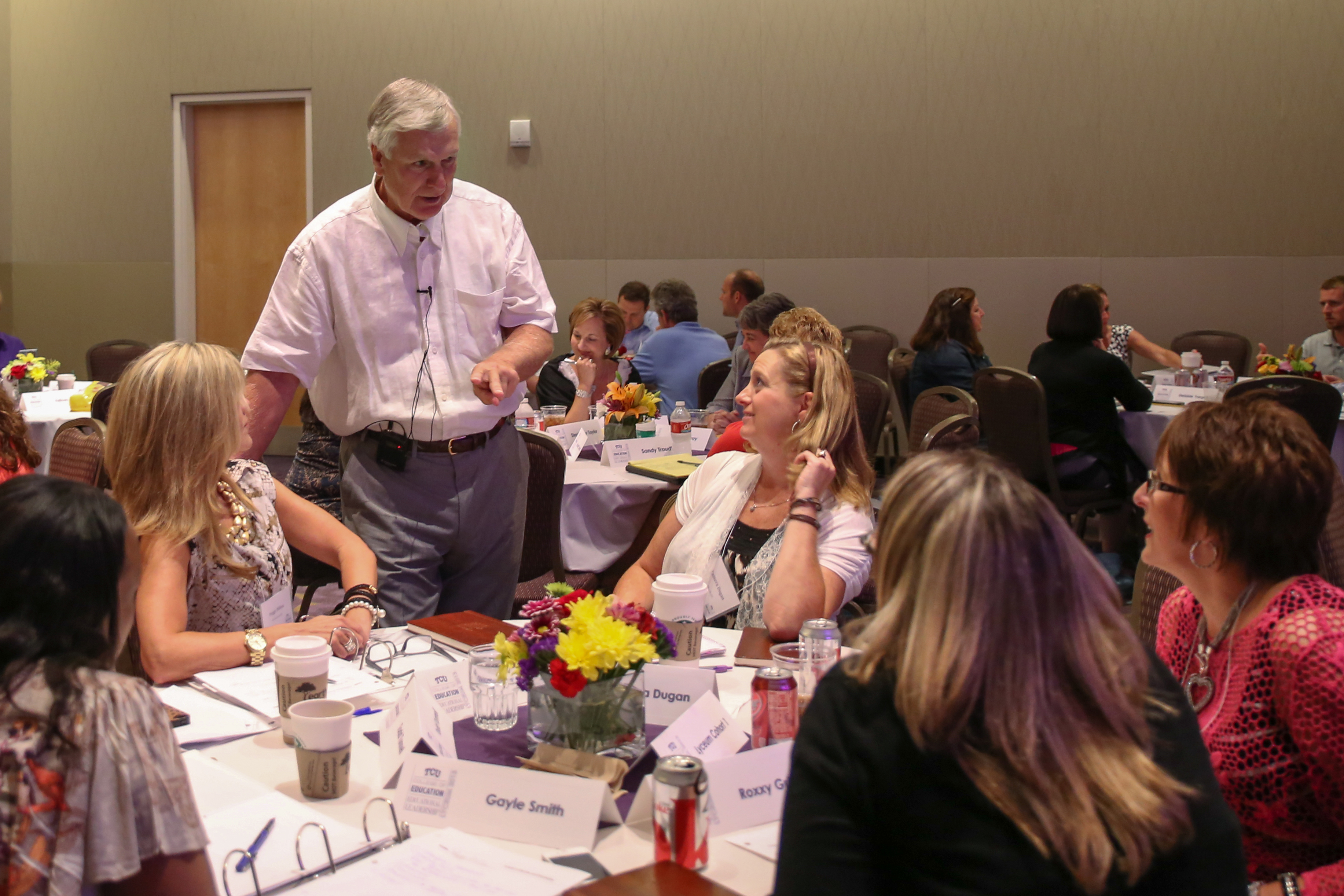 North Texas area principals heard author Timothy Quinn during a session on school leadership. Photo by Amy Peterson.